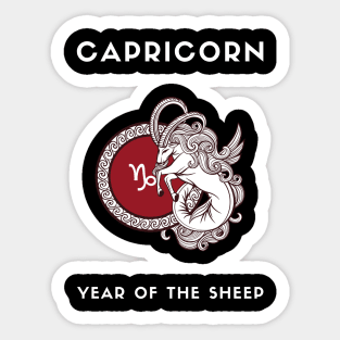 CAPRICORN / Year of the SHEEP Sticker